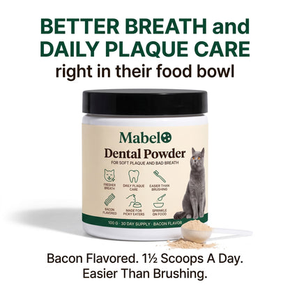 Mabel™ Dental Powder for Cats — Bacon Flavor